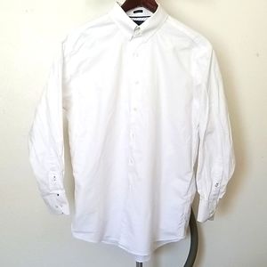 Tommy Hilfiger white tab collar dress shirt